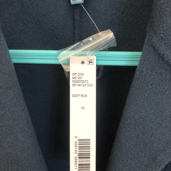 ANTONIO MELANI ELEGANT BLUE 💯% WOOL COAT NWT - Picture 4 of 6